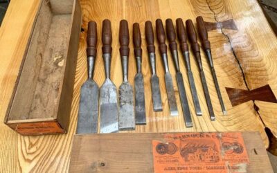 James Warnock Chisels with Box