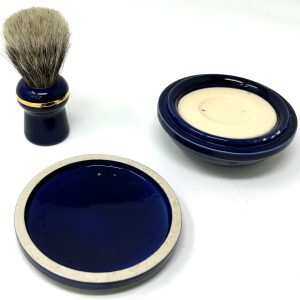 Rooney English Badger Brush and Ceramic Soap Dish