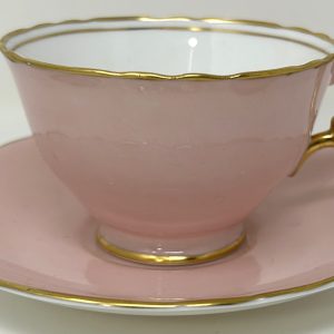 Crown Staffordshire Cup & Saucer - Pink