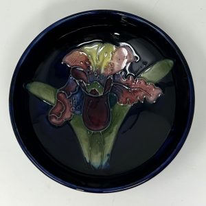 Moorcroft 4 1/2" Bowl - Floral on Cobalt