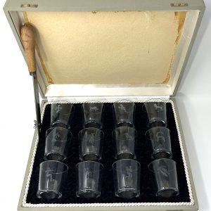 Set of 12 Zodiac Shot/Cordial Glasses