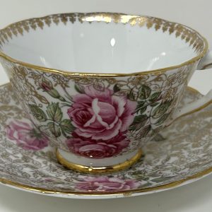 Collingwood's Cup & Saucer - Rose-In-The-Bottom