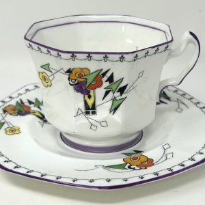 Fenton Art Nouveau Cup & Saucer