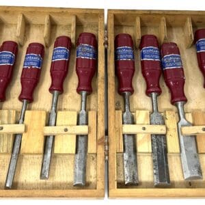 8 Tecomaster Chisels - In Box - Eskilstuna Sweden
