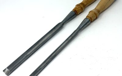 Pair of clean Greenlee Incannel Gouges – 3/8″, 5/8″