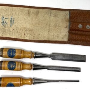 3 Eric Anton Berg Chisels in Original Case