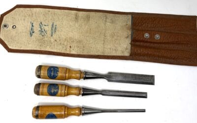3 Eric Anton Berg Chisels in Original Case